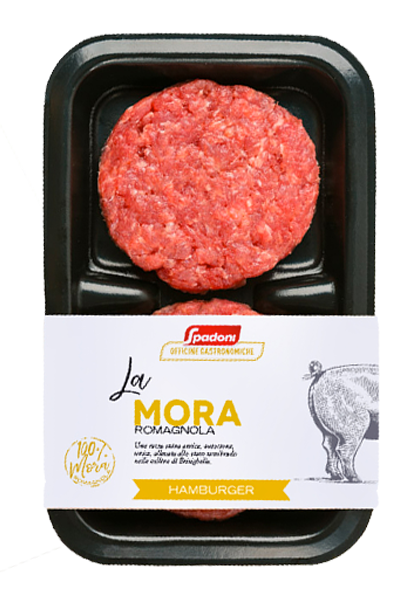 Mora Romagnola hamburgers