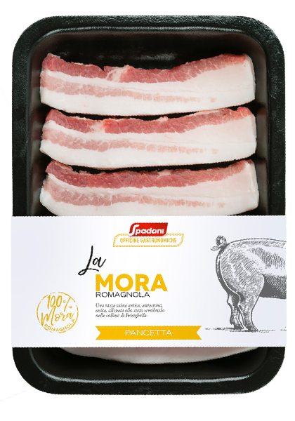 pancetta fresca a fette di Mora Romagnola