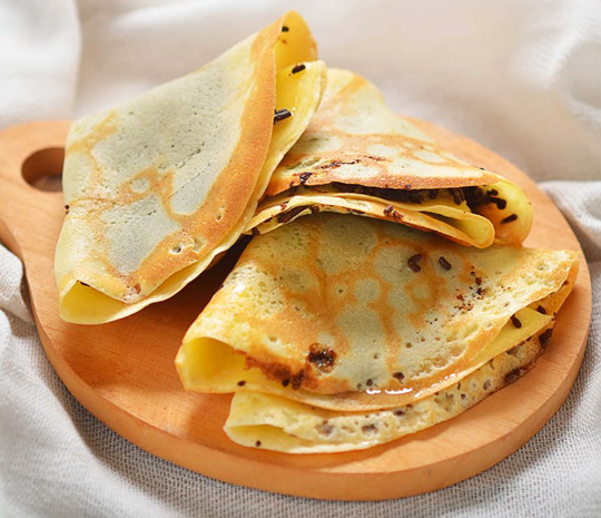 ricetta di crepes con farina di castagne Molino Spadoni